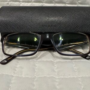 Prada Black and Blue Glasses